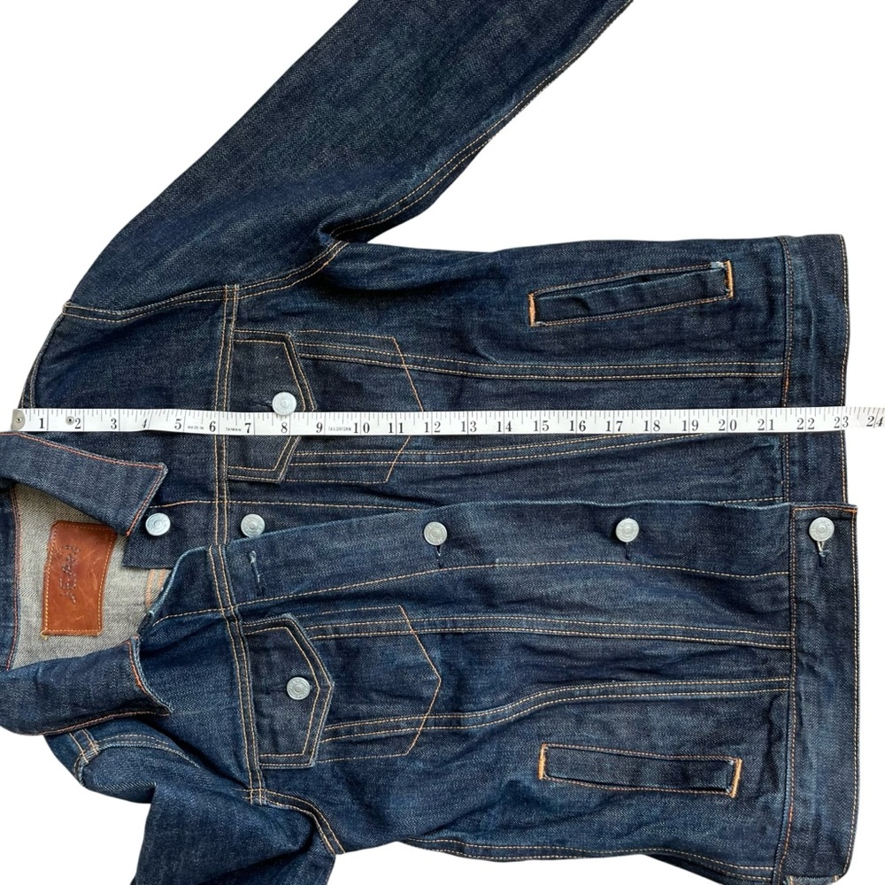 Vintage Jean Shop Jacket Selvedge Denim Trucker NYC - Picture 13 of 16